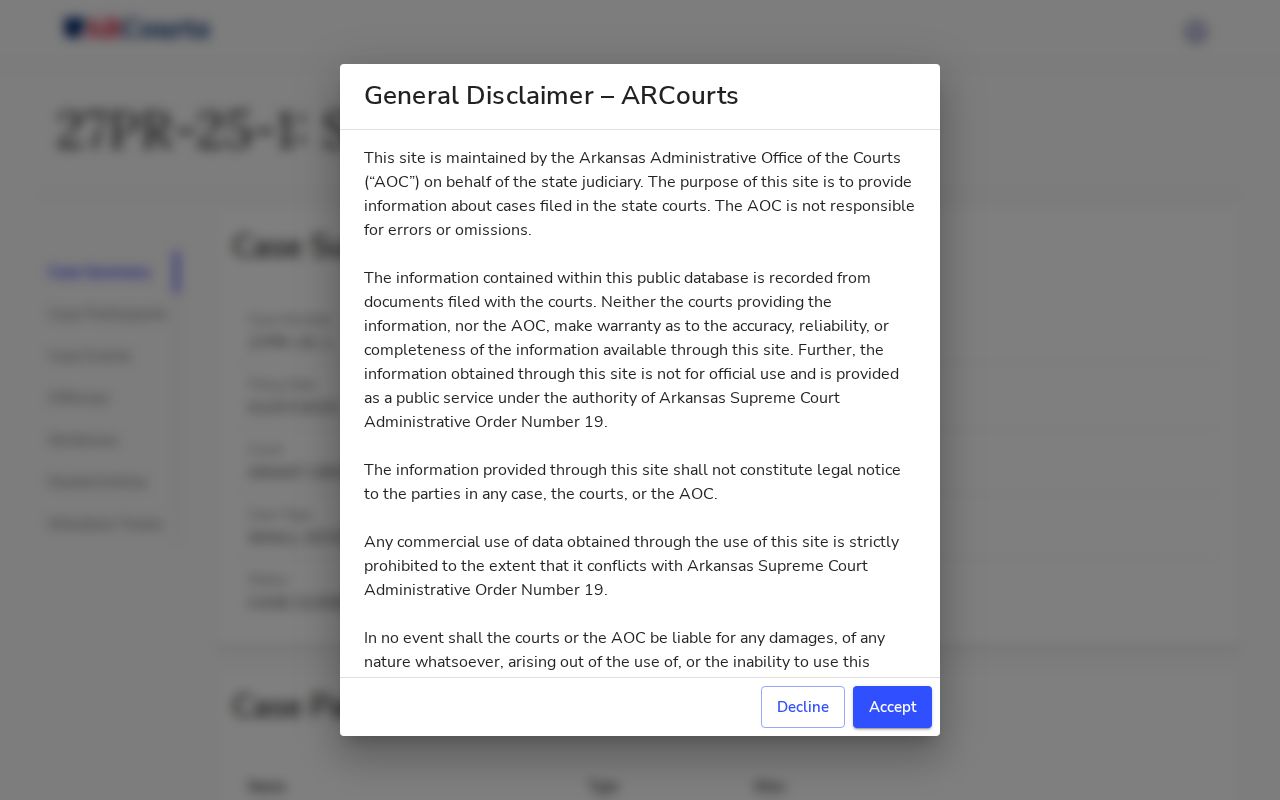 Grant County court case records probate interface