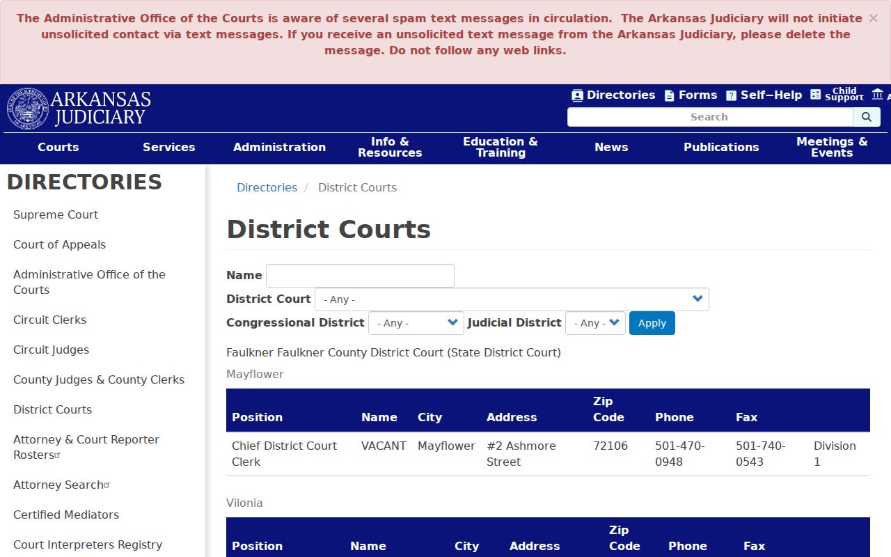 Sheridan court records district court directory