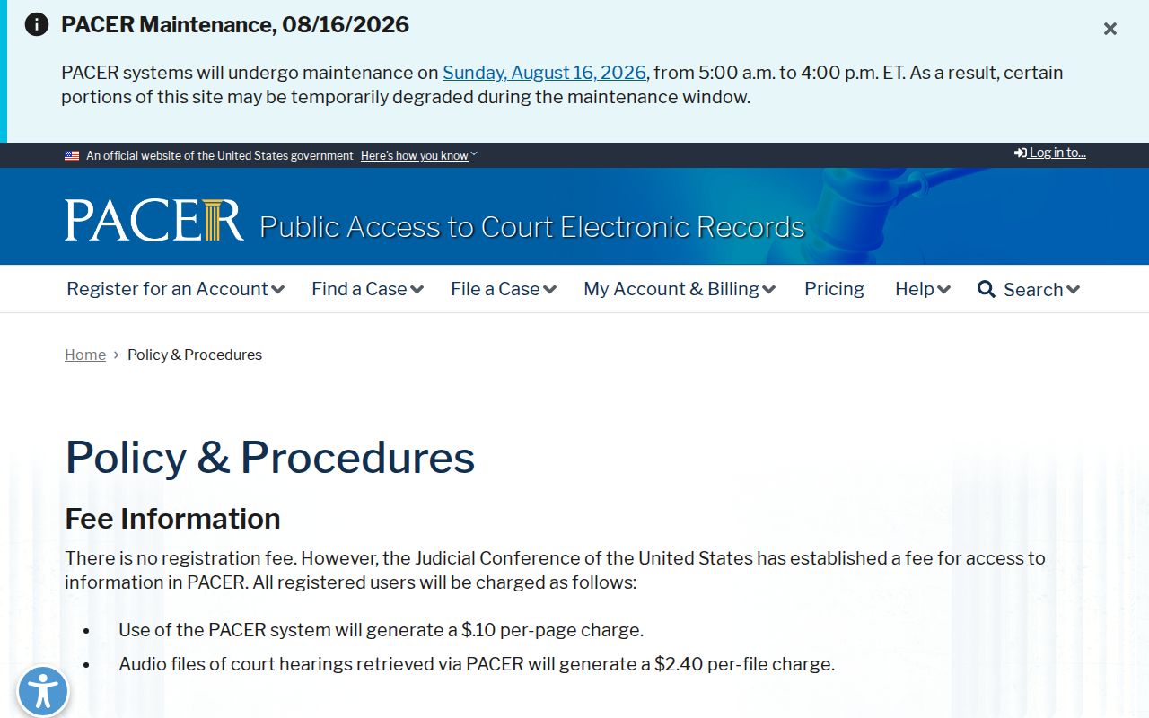 Grant County traffic court records contrasted with federal PACER access