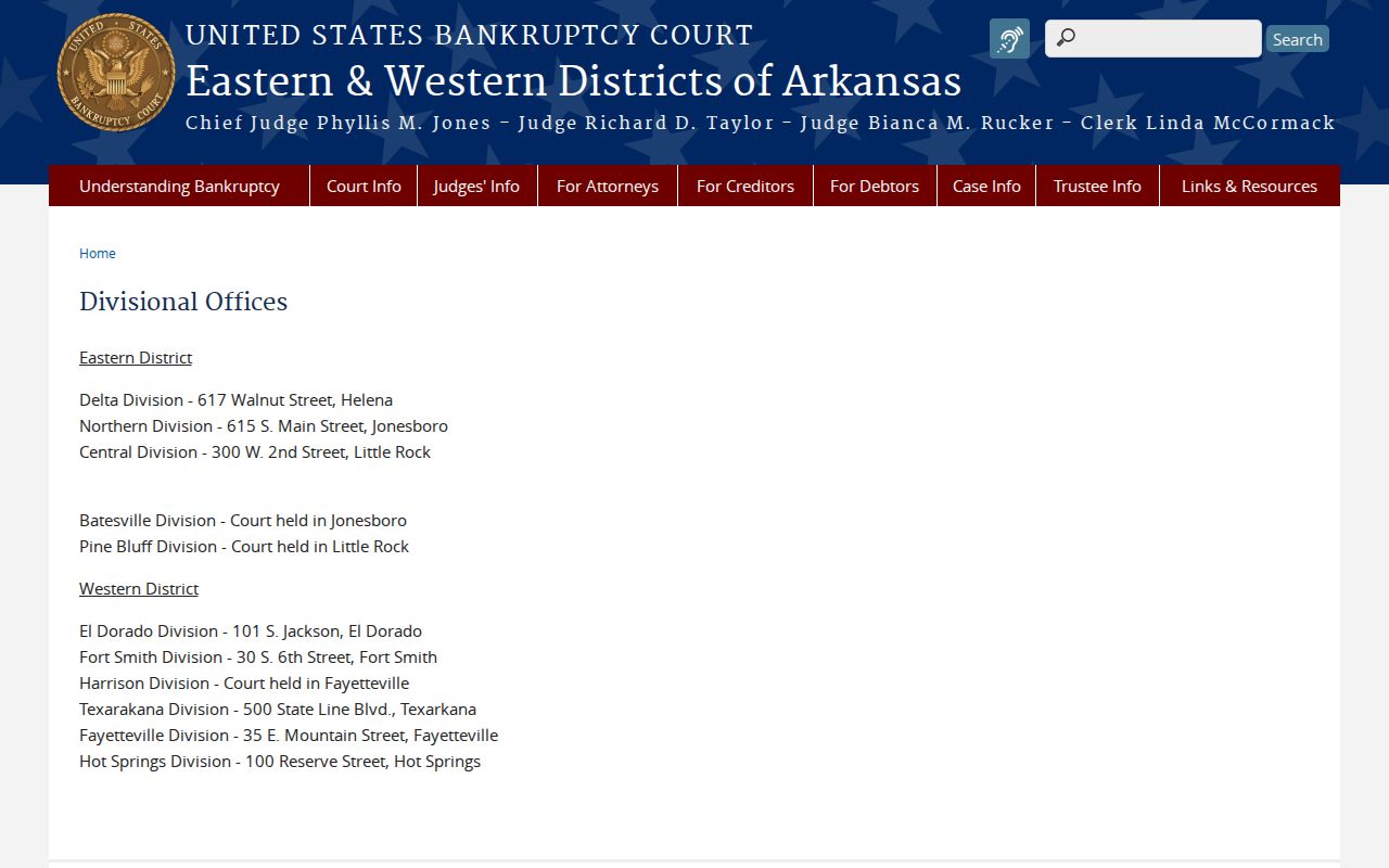 Tull court records federal bankruptcy office route